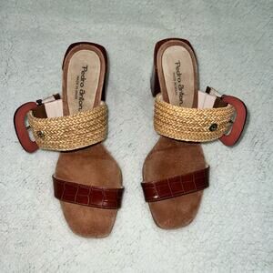 Caiman Women's Slide Brown - made in Spain - size 39
